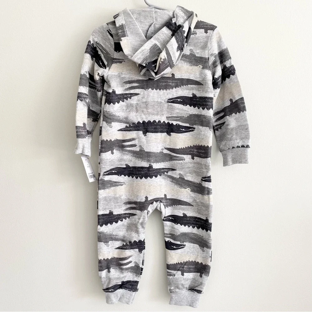 Carter’s Hooded Alligator Jumpsuit Size 24 Months